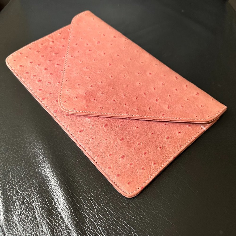 Jessica Jensen Leather Envelope Clutch